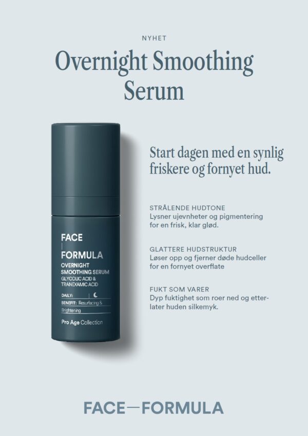 Face Formula Overnight Smoothing Serum